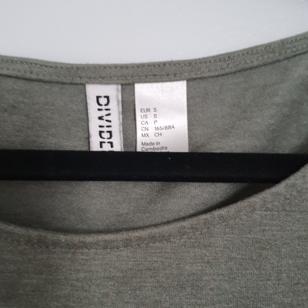 Divided Olive Green Basic T Shirt Top - Picture 4 of 4